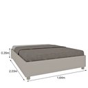 Ver imagem 6 de Cama Queen em MDP 203cm X 164cm Mônaco  