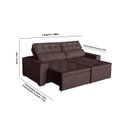 Ver imagem 2 de Sofá Áustria 3 Lugares 1,80 Cm - de Casa Décor e Estofados.