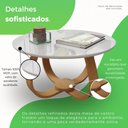 Ver imagem 3 de Mesa de Centro Redonda 100% MDF 50cm Rubi Branco