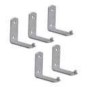 Ver imagem 1 de Kit 5 Suporte Para Extintor de Incêndio Chapa L 2 Furo 6x5cm Duralar 5Xe1558METAL