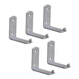 Kit 5 Suporte Para Extintor de Incêndio Chapa L 2 Furo 6x5cm Duralar 5Xe1558METAL - 1