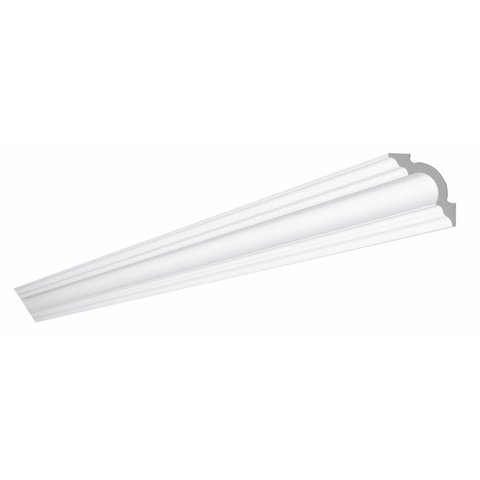 Moldura de Teto Rodateto de Poliestireno 2m Linear Branco Nmc Pisos