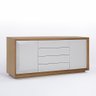 Balcão Buffet de Madeira Centauri 4 Gavetas 2 Portas:cappuccino / Off White/200x50cm - 1