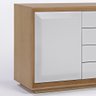 Balcão Buffet de Madeira Centauri 4 Gavetas 2 Portas:cappuccino / Off White/200x50cm - 3