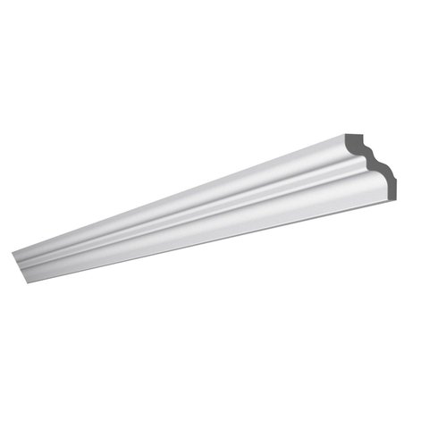 Moldura de Teto Rodateto de Poliestireno 6 Metros Linear Branco Nmc Pisos