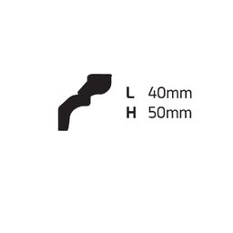 Moldura de Teto Rodateto de Poliestireno M6 Metro Linear - 4