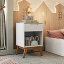 Ver imagem 1 de Mesa de Cabeceira Infantil Retrô 1 Gaveta Sonhare