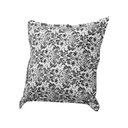 Ver imagem 2 de Kit 2 Almofadas Decorativas Bali Linho Floral Branco e Preto