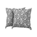 Ver imagem 1 de Kit 2 Almofadas Decorativas Bali Linho Floral Branco e Preto