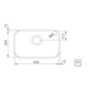 Ver imagem 3 de Cuba de Embutir Tramontina Lavínia 47 Bl Alto Brilho 47x30 Cm Aço Inox