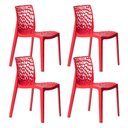 Ver imagem 1 de Kit 4 Cadeiras Gruvyer Design Cozinha Sala de Estar Jantar 