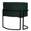 Ver imagem 2 de Kit 2 Poltronas Decorativa Sala de Estar Luana Base Preta Veludo Verde - Montanaris Decor Md Montana