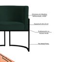 Ver imagem 5 de Kit 2 Poltronas Decorativa Sala de Estar Luana Base Preta Veludo Verde - Montanaris Decor Md Montana