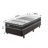 Cama Box Solteiro King Reforçado 96x203x38cm e Colchão Gransleep Molas Verticoil B&G - 3