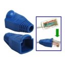 Ver imagem 3 de Kit 100 Capas Protetoras P/conector Rj45 Utp Cat5 Cat6 Azul