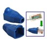 Kit 100 Capas Protetoras P/conector Rj45 Utp Cat5 Cat6 Azul - 3
