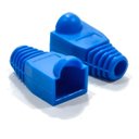 Ver imagem 1 de Kit 100 Capas Protetoras P/conector Rj45 Utp Cat5 Cat6 Azul