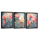 Ver imagem 1 de Conjunto de Quadros Trio Flores -- Br Artes