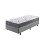 Cama Box Solteiro King Reforçado 96x203x38cm e Colchão Adapto Molas Ensacada B&G - 1