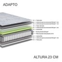 Ver imagem 7 de Cama Box Solteiro King Reforçado 96x203x38cm e Colchão Adapto Molas Ensacada B&G