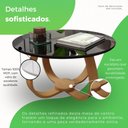 Ver imagem 3 de Mesa de Centro Redonda 100% MDF 50cm Rubi Preto