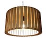 Lustre Luminária Pendente de Madeira MDF Mod. Rome - 1