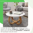 Ver imagem 5 de Mesa de Centro Redonda 100% MDF 50cm Rubi Branco