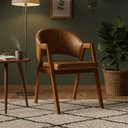 Ver imagem 1 de Cadeira Sala de Jantar Premium com Braço Madeira Maciça Movellu Home