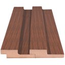 Ver imagem 5 de Painel Ripado de Madeira MDF 270CMX1,5CMX6CM (0,54m²) Marrom/Cumaru Casablanca