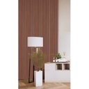 Ver imagem 1 de Painel Ripado de Madeira MDF 270CMX1,5CMX6CM (0,54m²) Marrom/Cumaru Casablanca