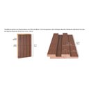 Ver imagem 7 de Painel Ripado de Madeira MDF 270CMX1,5CMX6CM (0,54m²) Marrom/Cumaru Casablanca