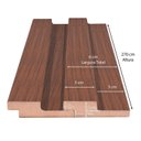 Ver imagem 6 de Painel Ripado de Madeira MDF 270CMX1,5CMX6CM (0,54m²) Marrom/Cumaru Casablanca