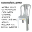 Ver imagem 3 de Cadeira Plástica Resistente Alta Qualidade Reforçada Branca