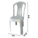 Ver imagem 2 de Cadeira Plástica Resistente Alta Qualidade Reforçada Branca