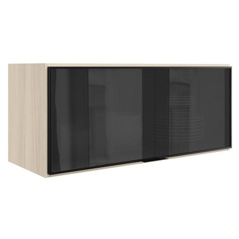 Armario Aereo Basculante Vidro MDF 80 cm Kali 163414 Bianco Toq Nicioli