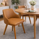 Ver imagem 1 de Cadeira Million Courino Design Moderno Pés Madeira Jantar