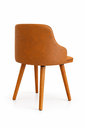 Ver imagem 4 de Cadeira Million Courino Design Moderno Pés Madeira Jantar
