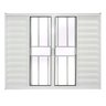Janela Veneziana de Alumínio 6 Folhas 120 X 150cm Linha Modular com Grade - 2