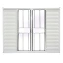 Ver imagem 2 de Janela Veneziana de Alumínio 6 Folhas 120 X 200cm Linha Modular com Grade