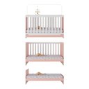 Ver imagem 4 de Berço 3 em 1 para Colchão 130 X 60cm Doce de Leite Multimóveis Mp0527r Rosa