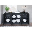 Ver imagem 4 de Buffet de Sala Jantar Lia 4 Portas Preto/Nature - Cimol
