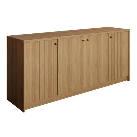 Buffet de Sala Jantar Lia 4 Portas Preto/Nature - Cimol