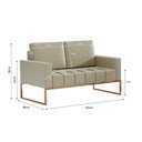 Ver imagem 4 de Sofá para Escritório e Recepção 3 Lugares Corino Atena