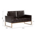 Ver imagem 4 de Sofá para Escritório e Recepção 3 Lugares Corino Atena