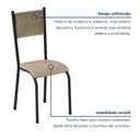 Ver imagem 6 de Conjunto Sala de Jantar 6 Cadeiras Madeira Mariana Bege Rami/Perola