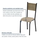 Ver imagem 7 de Conjunto Sala de Jantar 6 Cadeiras Madeira Mariana Bege Rami/Perola