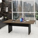 Ver imagem 2 de Mesa de Reunião para Escritório 2mx1m Tampo 30mm Netmobil - Nogal