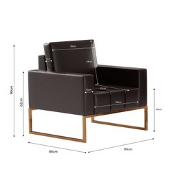 Poltrona para Escritório e Recepção Corino Atena - 4