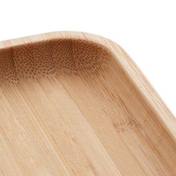 Kit 6 Bandejas de Bambu Squaze Lyor 17x17cm Pratos Quadrados para Servir Petiscos Mesa Posta - 3