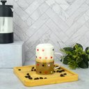 Ver mais imagens de Kit 6 Bandejas de Bambu Squaze Lyor 17x17cm Pratos Quadrados para Servir Petiscos Mesa Posta